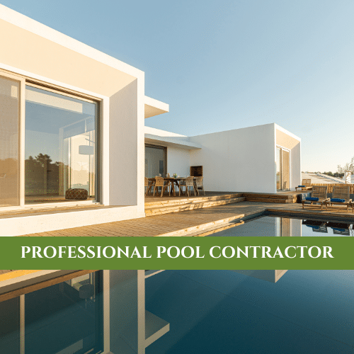 Backyard with a Professional Pool Contractor